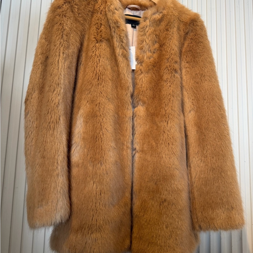 Ann Taylor Camel Teddy Jacket